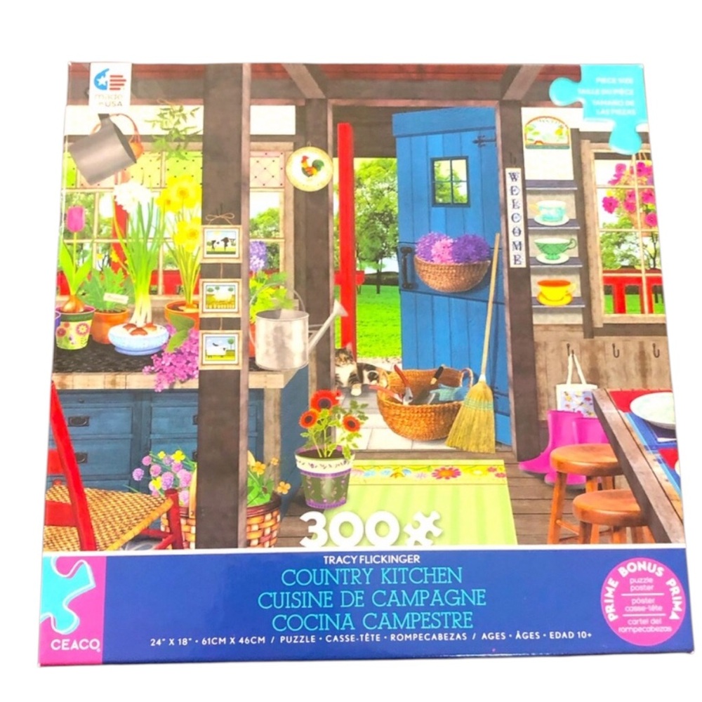 CEACO T. Flickinger COUNTRY KITCHEN 300 puzzle preowned complete good condition